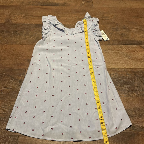 Crown & Ivy Women’s size 8 sleeveless blouse top Ladybug pink blue/white - Picture 8 of 8